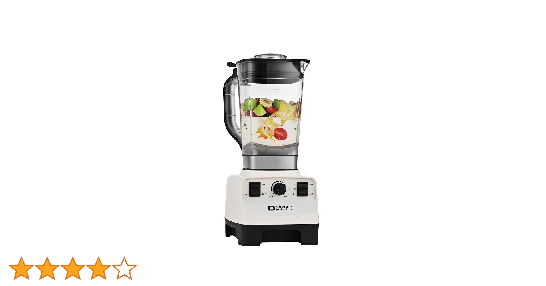 ミキサー ブレンダー 2L 氷も砕ける スピード調整 ホワイト BL2000 Amazon | Kitchen in the box ミキサー ブレンダー 大容量 2L 氷